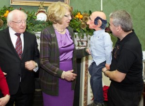 President & Mrs Higgins meet Professor Fred